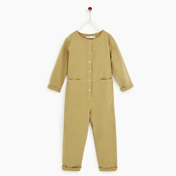 kids tan jumpsuit